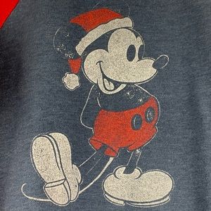 Mickey Mouse Disney Santa Holiday Sweatshirt -Red